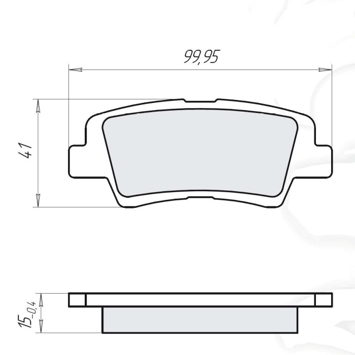 Колодки тормозные задние HYUNDAI Accent IV (RB) 10-..., i30 (GD) 11-…, i40 (VF) 12-…, Elantra (HD) 05-11, Sonata V/VI (NF, YF) 05-…, Tucson (JM) 04-10  //  KIA Rio III (UB) 11-…, Optima 12-…, Soul (AM) 09-…(GDB3494)  (пр-во Dafmi)
