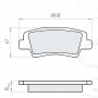 Колодки тормозные задние HYUNDAI Accent IV (RB) 10-..., i30 (GD) 11-…, i40 (VF) 12-…, Elantra (HD) 05-11, Sonata V/VI (NF, YF) 05-…, Tucson (JM) 04-10  //  KIA Rio III (UB) 11-…, Optima 12-…, Soul (AM) 09-…(GDB3494)  (пр-во Dafmi)