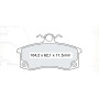 Колодки тормозные передние ВАЗ-2110 D140SM (16) (пр-во DAFMI)