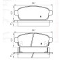 Колодки тормозные задние OPEL Astra J 09-15, Mokka 12-…, Ampera 11-…  //  CHEVR Cruze (J300) 08-16,