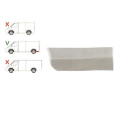 Низ заднього крила MERCEDES SPRINTER (95- р.) середня база лівого  высота 150 мм (вир-во Polcar)