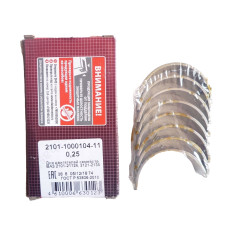 Вкладиші шатуна ВАЗ 2101-2109 d+0.25 (к-т) (вир-во ZMZ)