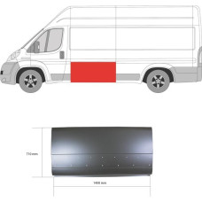 Рем боковини CITROEN JUMPER (FIAT DUCATO) 06 - лівий (вир-во KLOKKERHOLM)