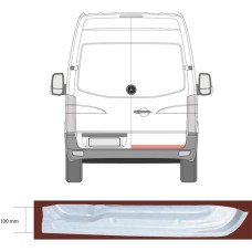 Низ каркаса задней двери MERCEDES SPRINTER (06- г.) правого (пр-во KLOKKERHOLM)