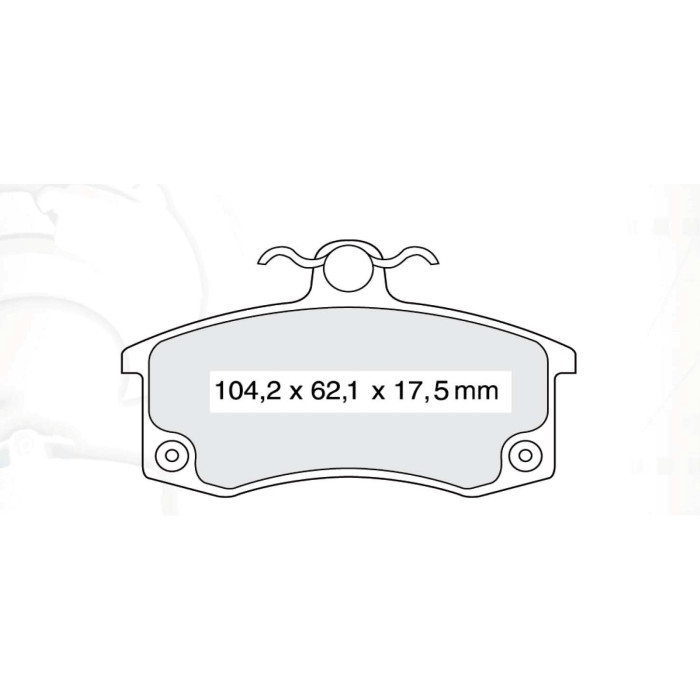 Колодки гальмівні передні ВАЗ-2110 (с эл. датчиками износа) D140SMi (16) (пр-во DAFMI)