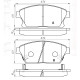 Колодки гальмівні передні OPEL Astra J 09-15, Mokka 12-…, Ampera 11-…  //  CHEVR Cruze (J300) 08-16, Orlando (J309) 11-…, Volt 11-…, Trax 12-… D282E (GDB1847) (пр-во Intelli)