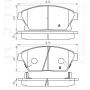Колодки тормозные передние OPEL Astra J 09-15, Mokka 12-…, Ampera 11-…  //  CHEVR Cruze (J300) 08-16