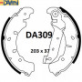 Колодки тормозные задние 203x37 FORD Fiesta V (JH, JD) 2001-2008, Fusion (JU) 2002-2012(GS8742)  (пр-во Dafmi)