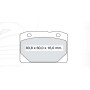 Колодки тормозные передние ВАЗ 2101 - 2107 D656E (пр-во Intelli)