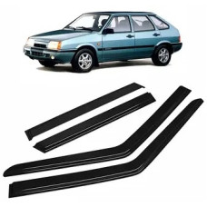 Ветровики ВАЗ 2109,21099,2114,2115 (4 шт.) внешние на скотче (пр-во AV-Tuning)