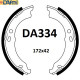 Колодки тормозные задние 172x42 CIT Jumper 250 // FIAT Ducato 250  //  PEUG Boxer 250  2006-...(GS8744)  (пр-во Dafmi)