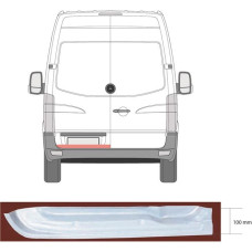 Низ каркаса задней двери MERCEDES SPRINTER (06- г.) левого (пр-во KLOKKERHOLM)