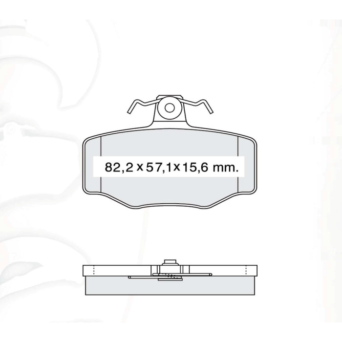 Колодки тормозные задние NISSAN Almera II (N16) 00-05, Primera (P10, P11) 90-01  D163E (GDB3092) (пр-во Intelli)