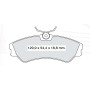 Колодки тормозные передние VW Transporter T4 90-03 D637SM (GDB862) (пр-во DAFMI)