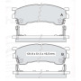 Колодки гальмівні передні MAZDA 626 IV (GE) V (GF), 323 V(BA) VI (BJ), MX-6 (GE, GD), Premacy (CP), Xedos 6 (CA), D594E (GDB1139) (пр-во DAFMI)