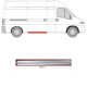 Поріг PEUGEOT BOXER (94-01 р.) зсувний двері правий (вир-во KLOKKERHOLM)