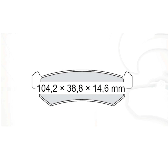 Колодки гальмівні задні DAEWOO Nubira (J100, J150) 99-03  //  CHEVR Lacetti (J200) 05-… D125SM (GDB3348) (пр-во DAFMI)