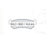 Колодки тормозные задние DAEWOO Nubira (J100, J150) 99-03  //  CHEVR Lacetti (J200) 05-… D125SM (GDB3348) (пр-во DAFMI)